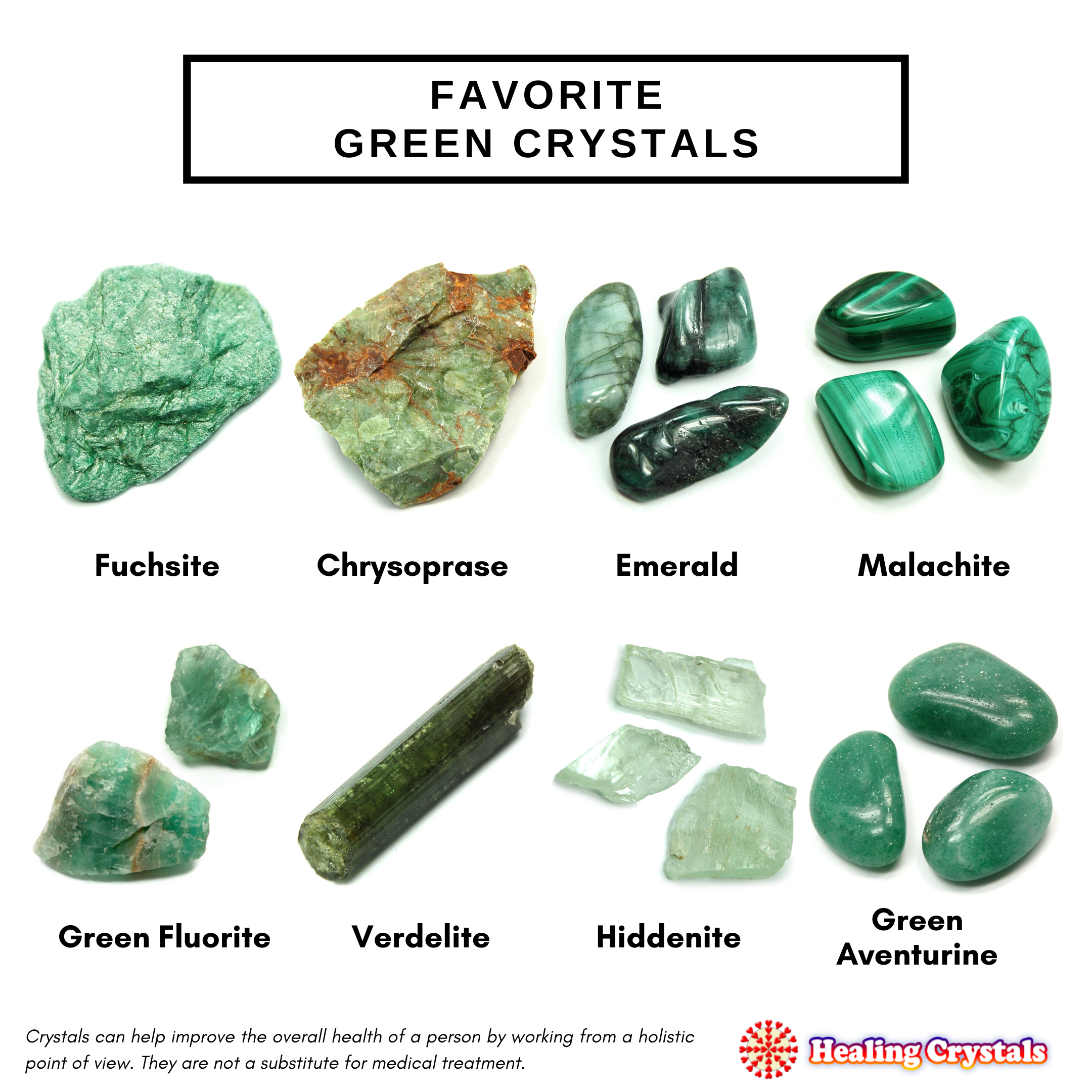 Our favorite Green Crystals